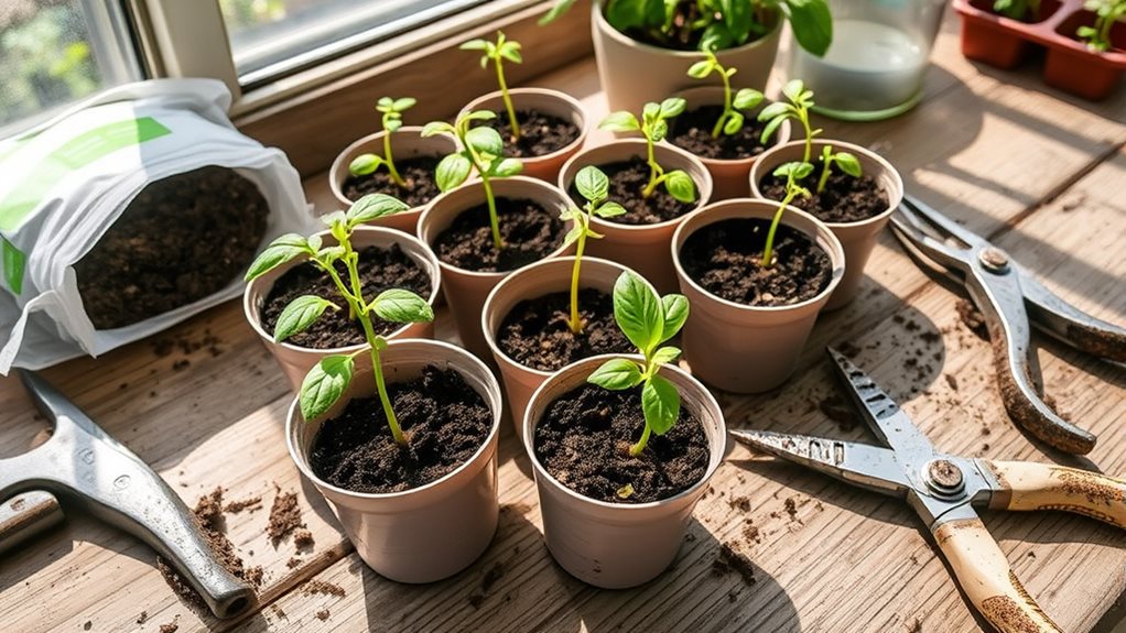 careful seedling hardening to outdoor resilience