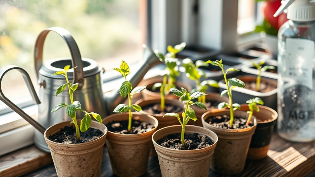 consistent daily seedling care routines
