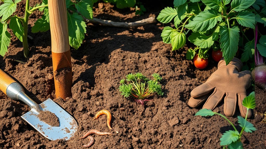 efficient gardening through proper digging tools; gardening essentials