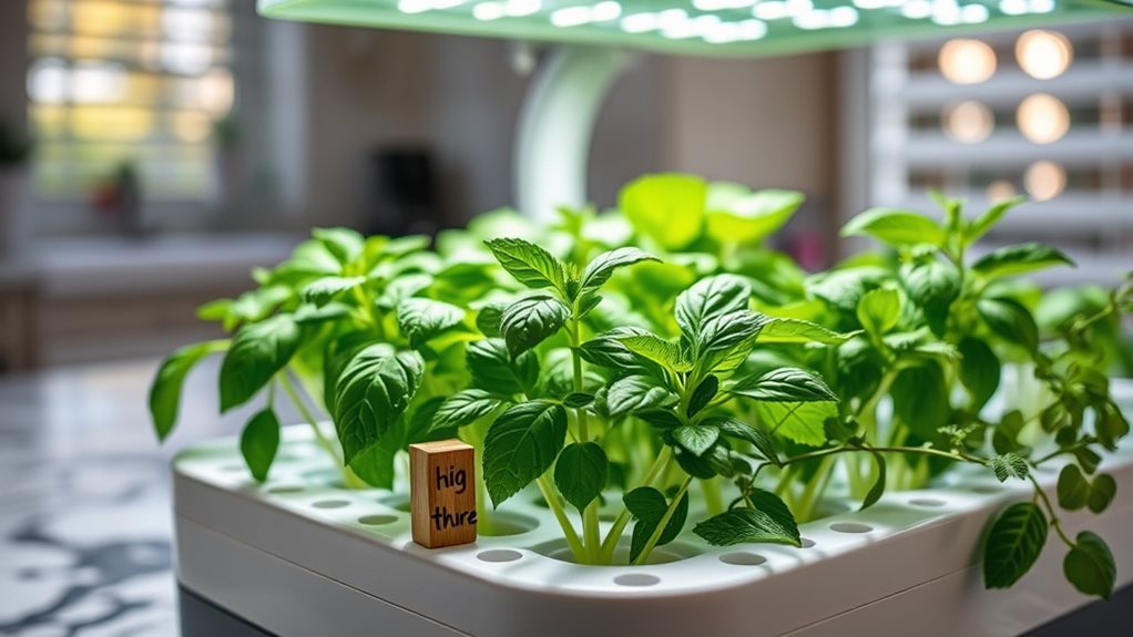 hydroponic led powered automated indoor gardening