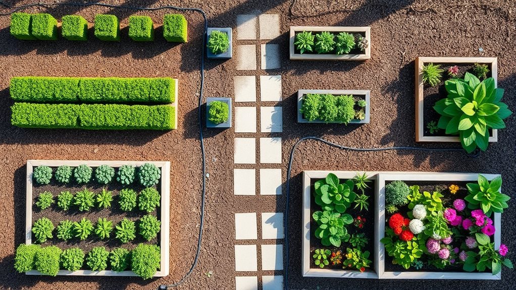 optimized organized productive garden layouts