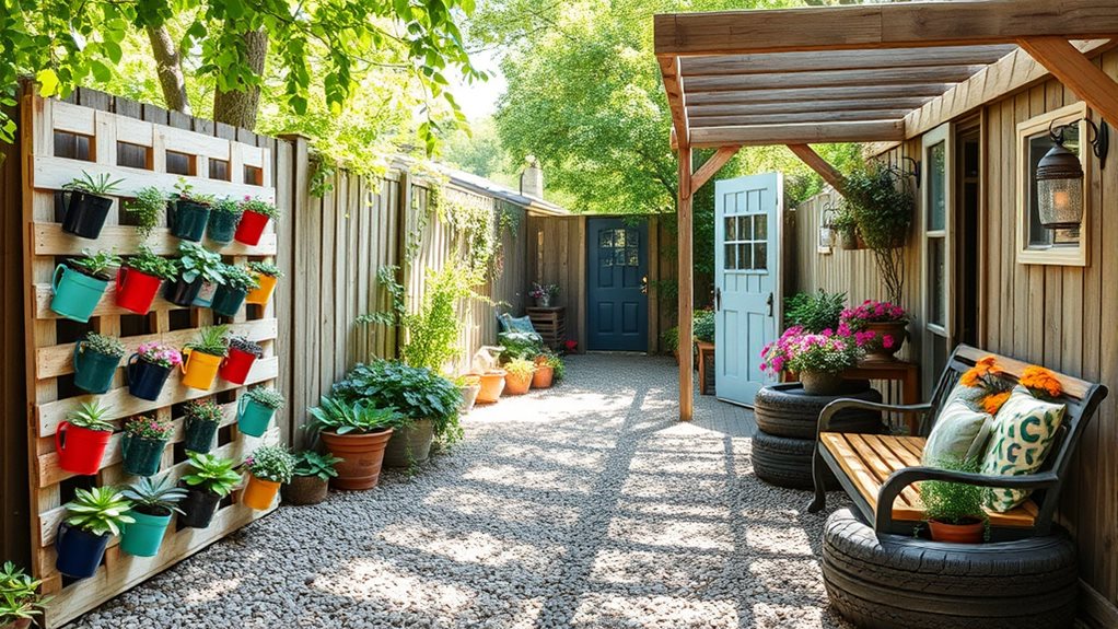 sustainable repurposed budget friendly landscape design