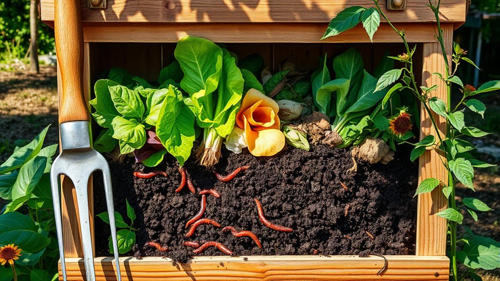 sustainable waste management with composting