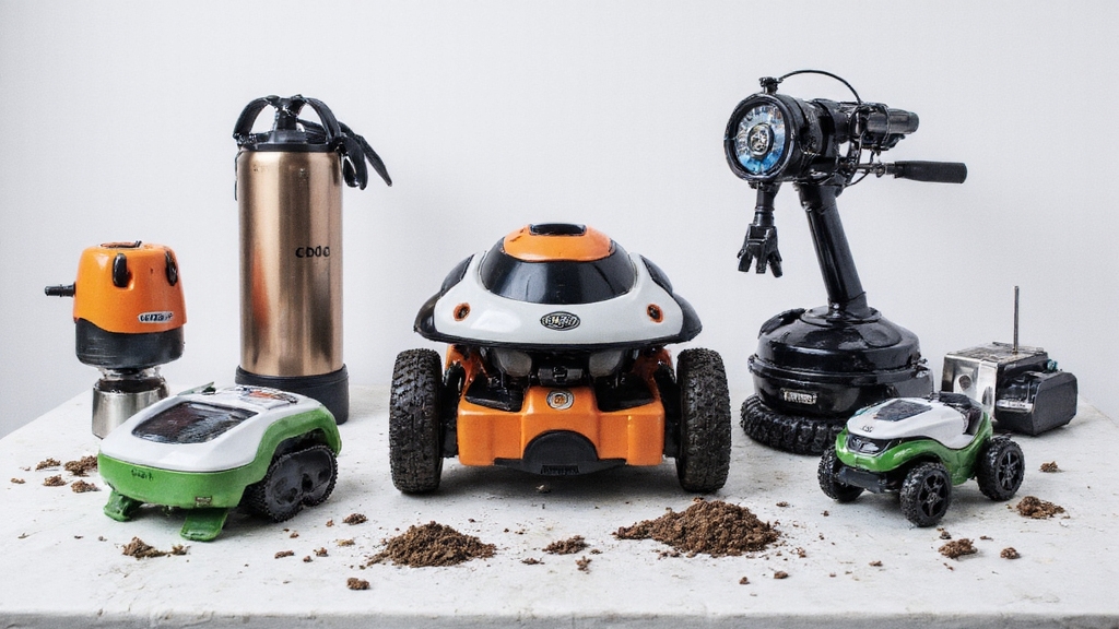automated robotic hands free connected gardening equipment