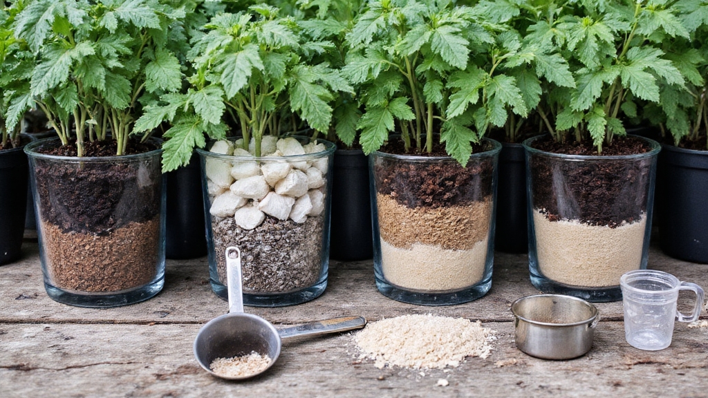 balanced nutrient rich homemade vegetable container soil