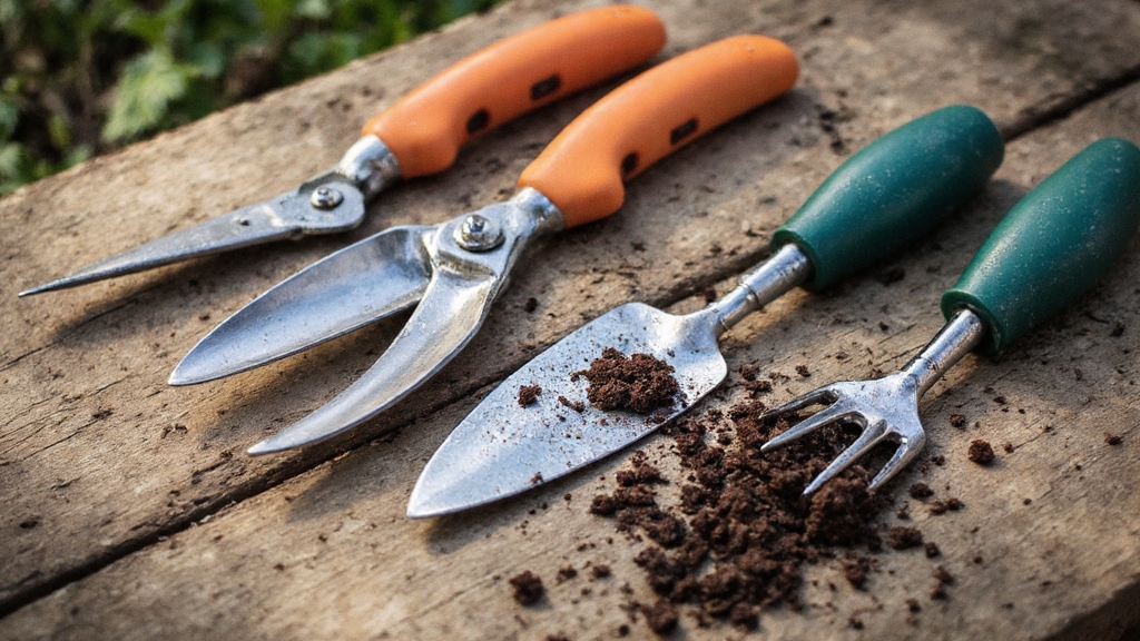 comfortable precise productive gardening work