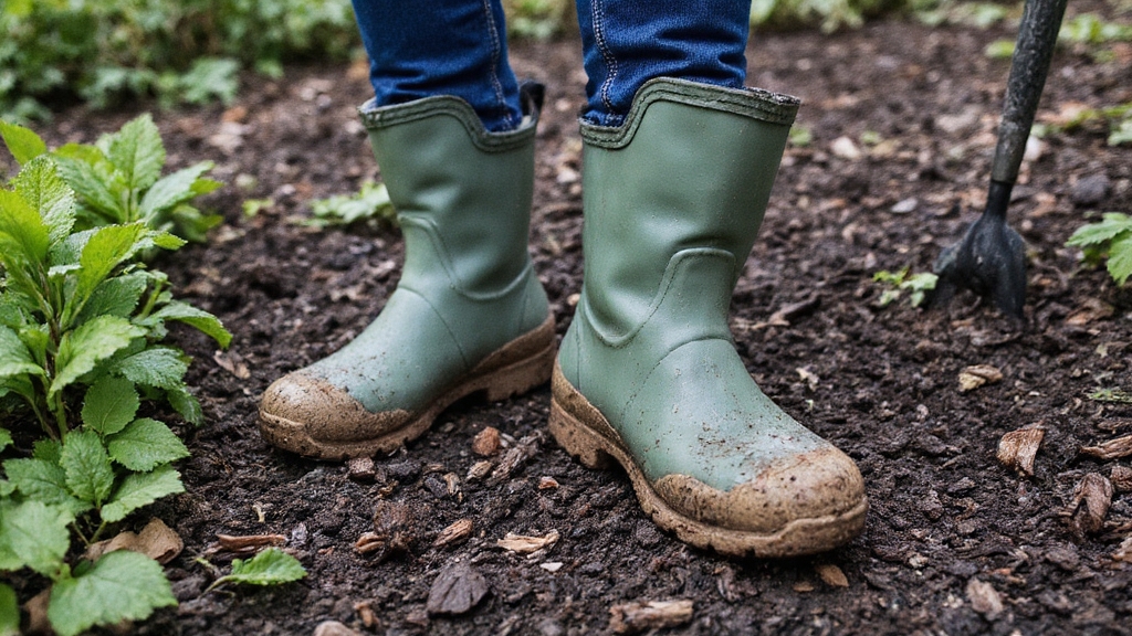 cushioned breathable supportive functional gardening footwear