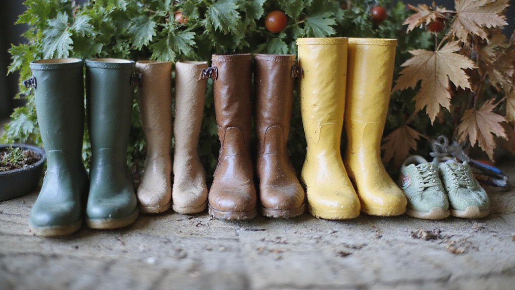 matched footwear ensures garden success