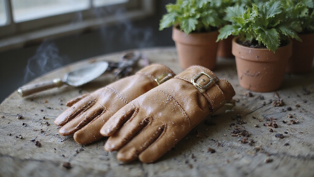 microfiber leather ergonomic abrasion resistant breathable gardening gloves