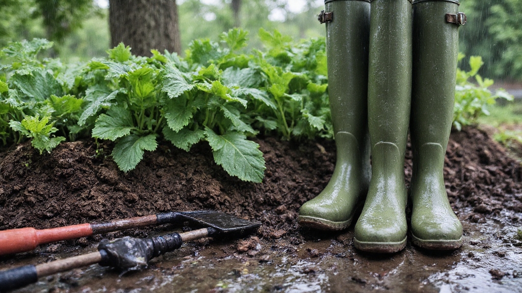 waterproof breathable insulated traction focused gardening boots