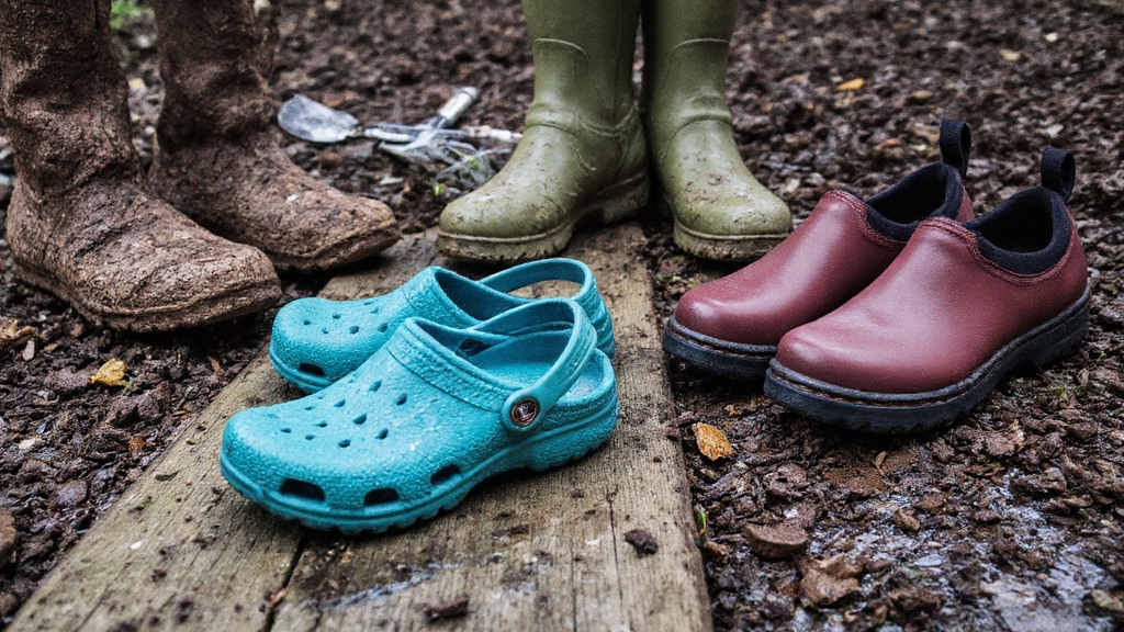 waterproof breathable insulated traction maximizing gardening shoes