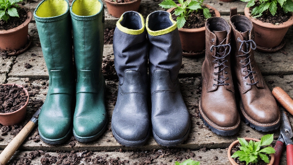 waterproof ergonomic slip resistant gardening boots; best gardening boots for women